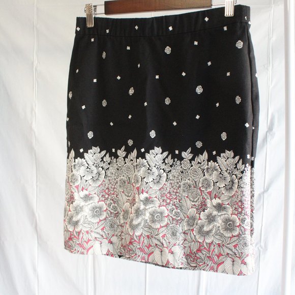 J. Jill Essential Cotton Stretch Pencil Skirt - Picture 1 of 5